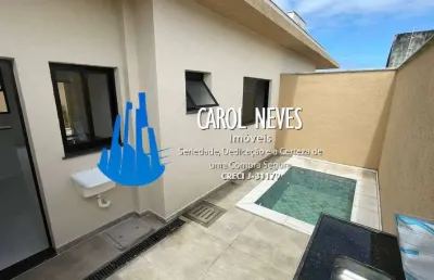 Casa condominio 2 dormitorios lado praia financiamento bancario itanhaem