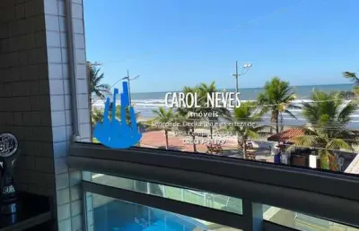 Apartamento pé na areia 2 dormitórios suíte financiamento bancário mongaguá