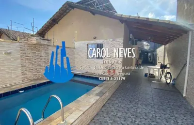 Casa 2 dormitórios lado pista balneário nova itanhaém à vista itanhaém
