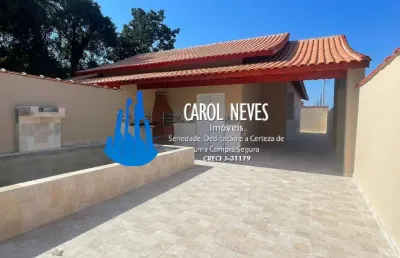 Casa nova 2 dormitórios 1 suíte lado pista financiamento bancário itanhaém