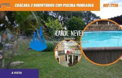 Chacara 2 dormitorios piscina venda a vista locaçao temporada florida mirim