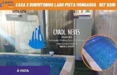Casa 2 dormitorios 1 suite piscina lado pista a vista mongagua
