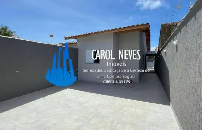 Casa nova 2 dormitórios 1 suíte lado praia financiamento bancário itanhaém