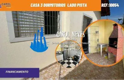 Casa 3 dormitorios 1 suite financiamento bancario florida mirim mongagua
