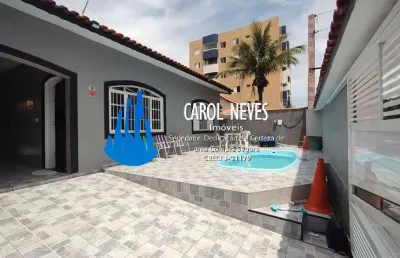 Casa 3 dormitórios 1 suíte lado praia financiamento bancário mongaguá