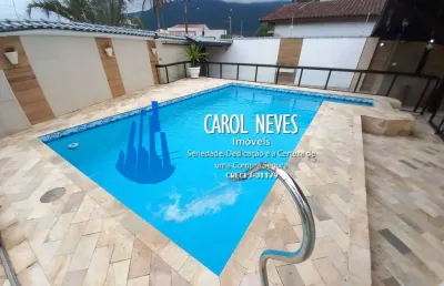 Casa 5 dormitorios 4 suites lado praia piscina a vista florida praia grande