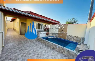 Casa nova 3 dormitórios 1 suíte financiamento bancário vera cruz mongaguá