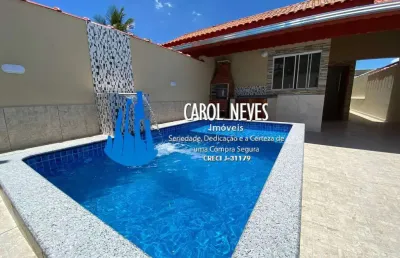 Casa nova 2 dormitórios 1 suíte financiamento bancário loty itanhaém