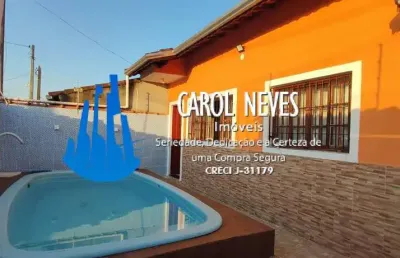 Casa 2 dormitórios lado pista financiamento bancário suarão itanhaém