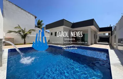Casa 3 dormitórios 1 suíte lado praia financiamento bancário itanhaém
