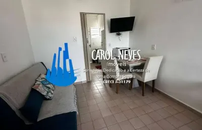 Kitnet 1 dormitorio lado praia financiamento guilhermina praia grande