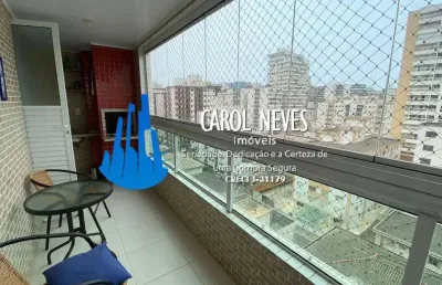 Apartamento 2 dormitorios canto do forte lado praia financia praia grande