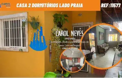 Casa 2 dormitorios lado praia financiamento bancario itanhaem
