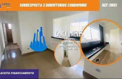 Sobresposta 2 dormitorios condominio financiamento sao vicente