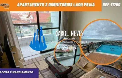 Apartamento 2 dormitorios lado praia financiamento bancario mongagua
