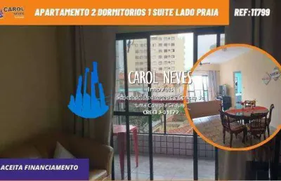Apartamento 2 dormitorios 1 suite lado praia financiamento mongagua