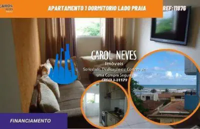 Apartamento 1 dormitorio lado praia financiamento mongagua