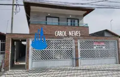 Sobrado novo 2 dormitorios lado praia financiamento praia grande