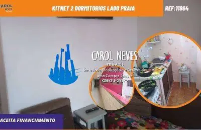 Kitnet 2 dormitorios lado praia financiamento bancario praia grande