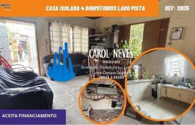 Casa isolada 4 dormitorios lado pista a vista mongagua