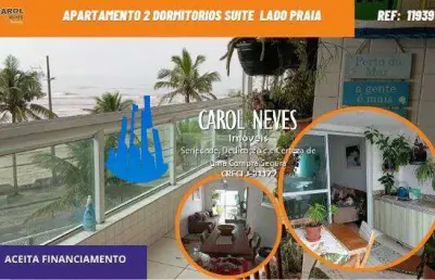 Apartamento 2 dormitorios piscina lado praia financiamento mongagua