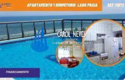 Apartamento 1 dormitorio lado praia financiamento mongagua