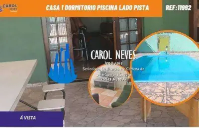 Casa 2 dormitorios piscina  lado pista a vista itanhaem jequitiba