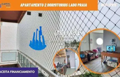 Apartamento 2 dormitorios  lado praia financiamento mongagua