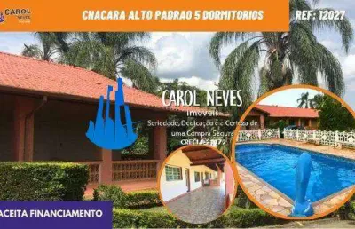 Chacara alto padrao 5 dormitorios financiamento bancario boituva