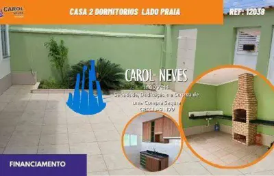 Casa 2 dormitorios suite lado praia fianciamento mongagua