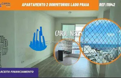 Apartamento 2 dormitorios lado praia financiamento bancario mongagua