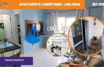 Apartamento 2 dormitorios churrasqueira lado praia financiamento mongagua