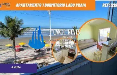 Apartamento beira mar 1 dormitorio financiamento bancario mongagua