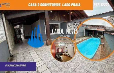 Casa 2 dormitorios suite lado praia financiamento mongagua