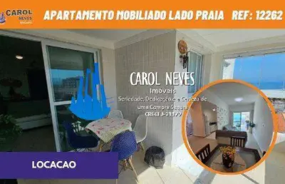 Apartamento locacao mobiliado lado praia 2 dormitorios piscina