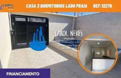 Casa 3 dormitorios lado praia financiamento bancario mongagua