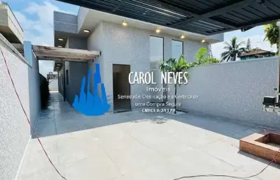 Casa 2 dormitorios piscina lado praia itanhaem financiamento bancario