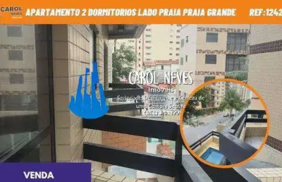 Apartamento 2 dormitorios piscina lado praia financiamento praia grande