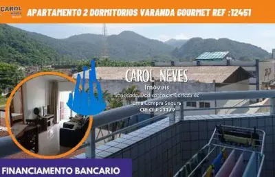 Apartamento 2 dormitorios varanda gourmet financiamento bancario mongagua
