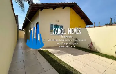 Casa geminada 2 dormitorios suite lado pista financiamento mongagua