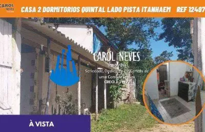 Casa 2 dormitorios 2 cozinha lado pista a vista itanhaem