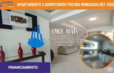Apartamento 2 dormitorios piscina lado praia financiamento bancario