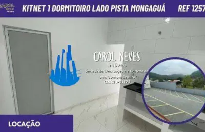 Kitnet 1 dormitorio condominio lado pista locacao mongagua