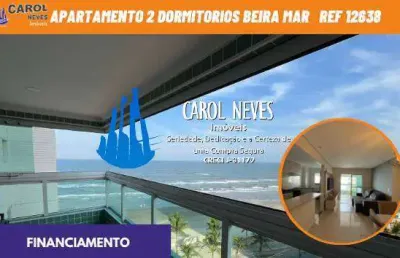 Apartamento 2 dormitorios beira mar financiamento mongagua