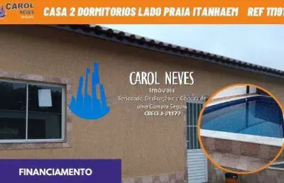 Casa 2 dormitórios nova financiamento bancário jardim jamaica itanhaém