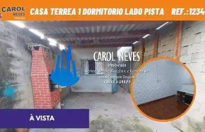 Casa terrea 1 dormitorio a vista lado pista mongagua