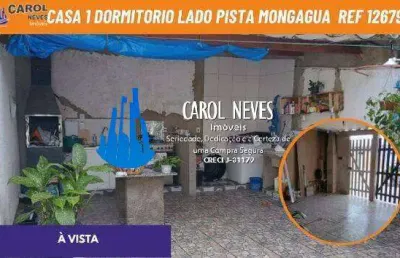 Casa terrea 1 dormitorio churrasqueira lado pista a vista mongagua