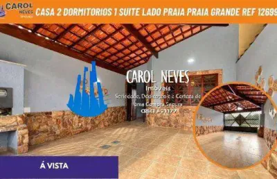 Casa 2 dormitorios 1 suite lado praia financiamento praia grande
