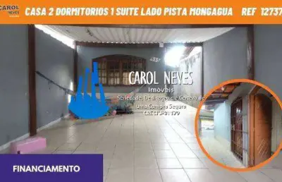 Casa 2 dormitorios 1 suite lado pista financiamento bancario mongagua