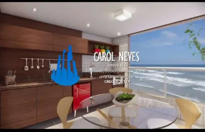 Apartamento pé na areia 2 dormitórios suíte parcelamento direto mongaguá